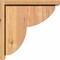 Ekena Millwork Crestline Smooth Corbel w/Backplate, Western Red Cedar, 5 1/2"W x 14"D x 14"H COR06X14X14CRE01SWR - alternate 2